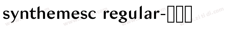 synthemesc regular字体转换 synthemesc regular字体转换